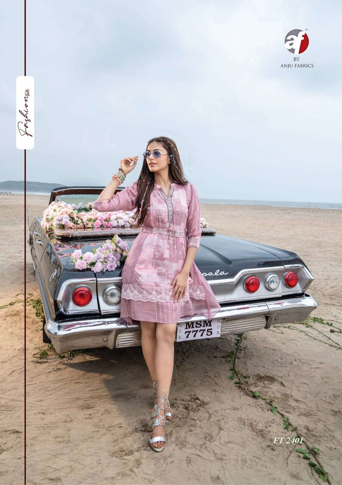 Af-Fashion-Talk-Mul-Cotton-Embroidery-Short-Dress-Buttons-Dori-Tassels-Short-Kurti-2401