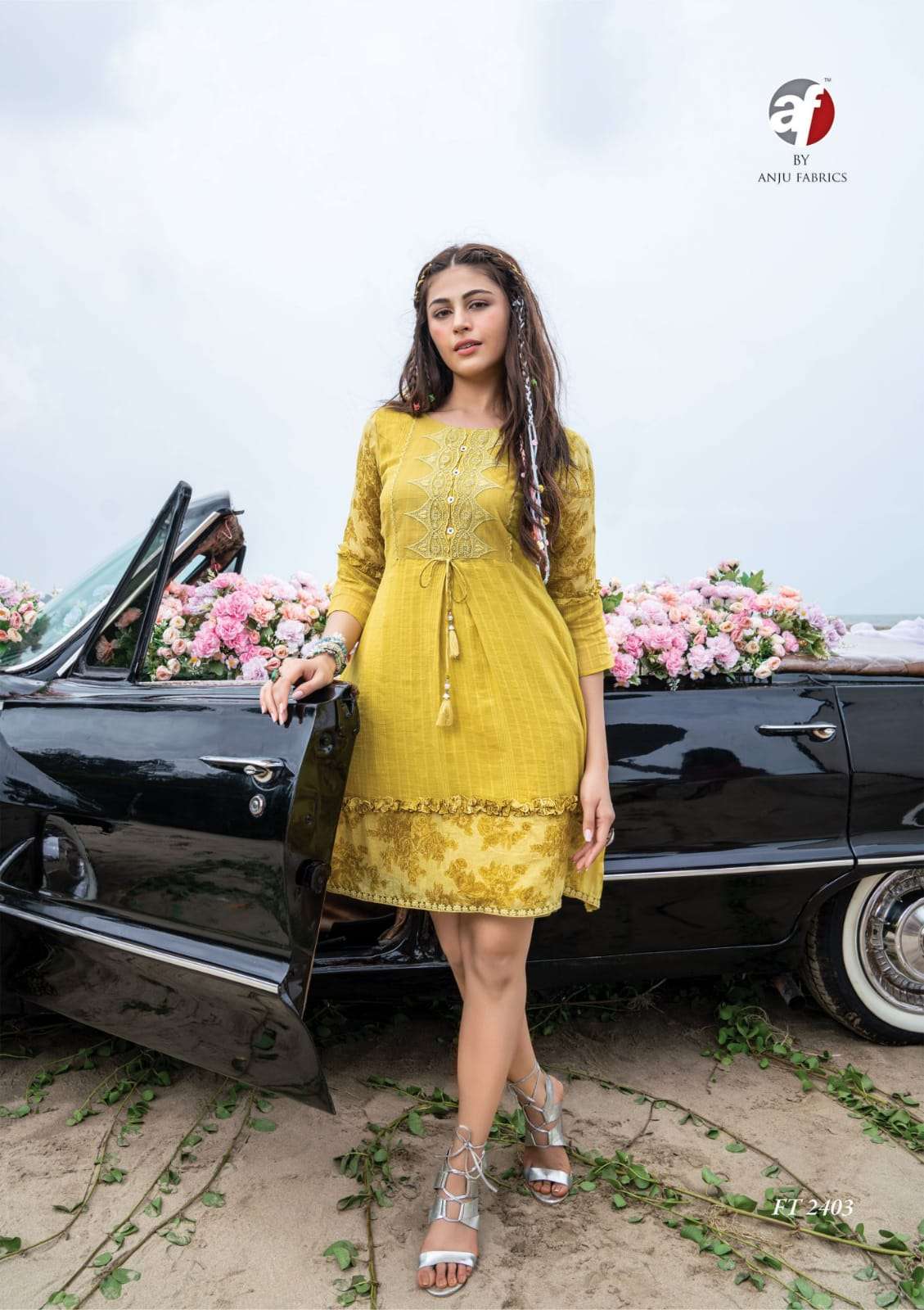 Af-Fashion-Talk-Mul-Cotton-Embroidery-Short-Dress-Buttons-Dori-Tassels-Short-Kurti-2403