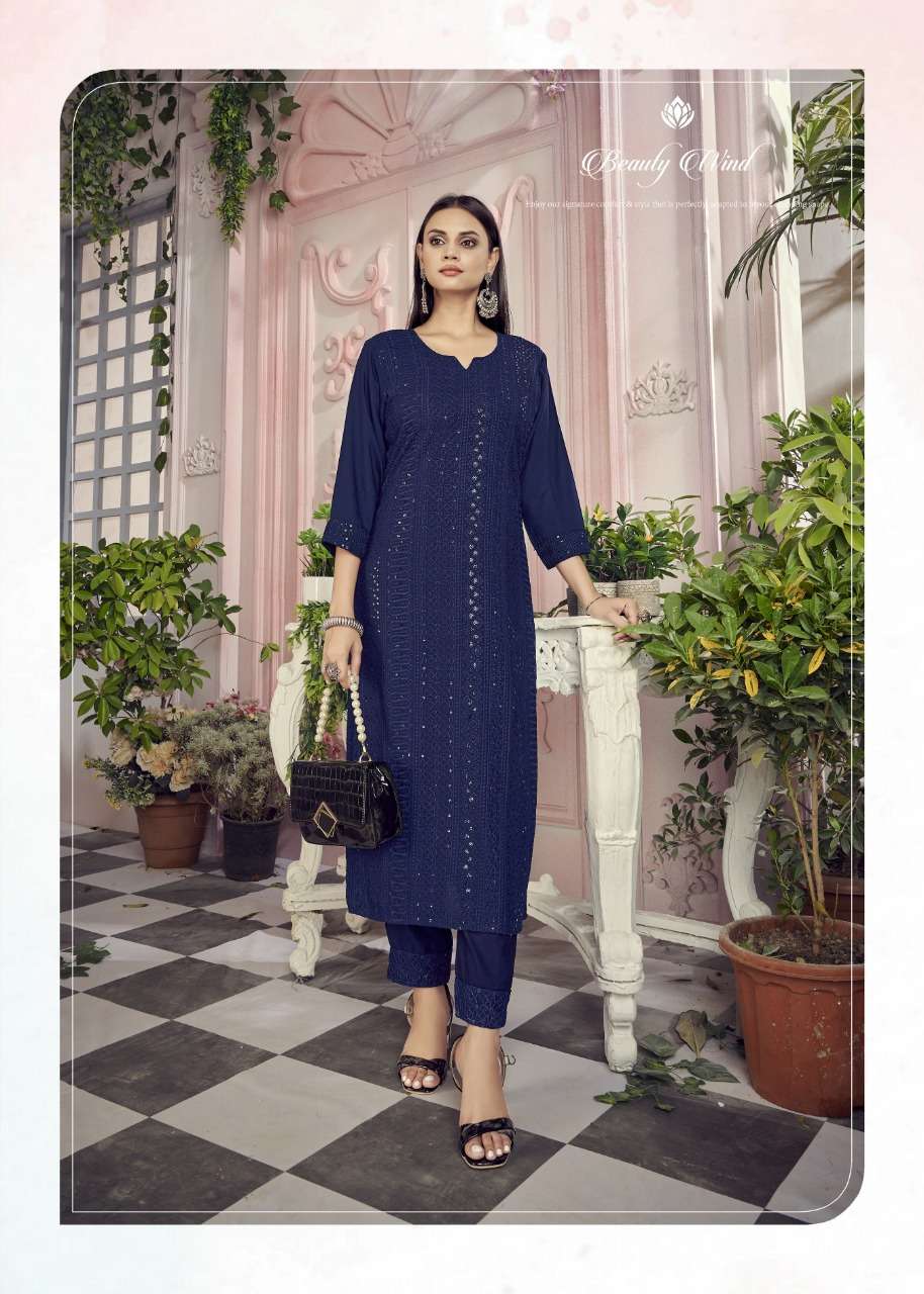 Banwery-Schiffli-Heavy-14kg-Rayon-Schiffli-Work-Sequence-Kurti-14Kg-Rayon-Schiffli-Border-Work-Pant-1003-F