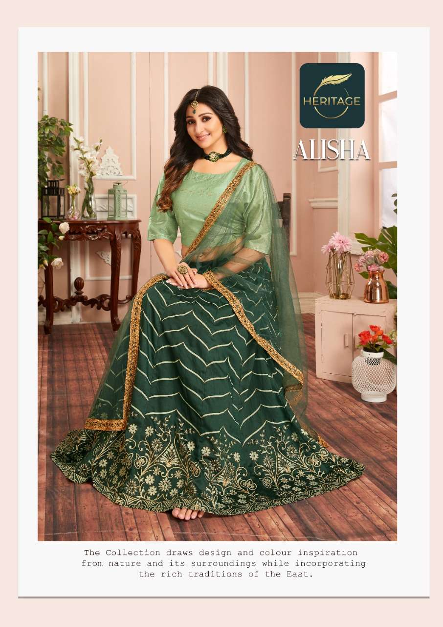 Heritage-Alisha-Printed-Silk-Crop-Top-Superb-Printed-Flared-Skirt-Chanderi-Dupatta-1001-S