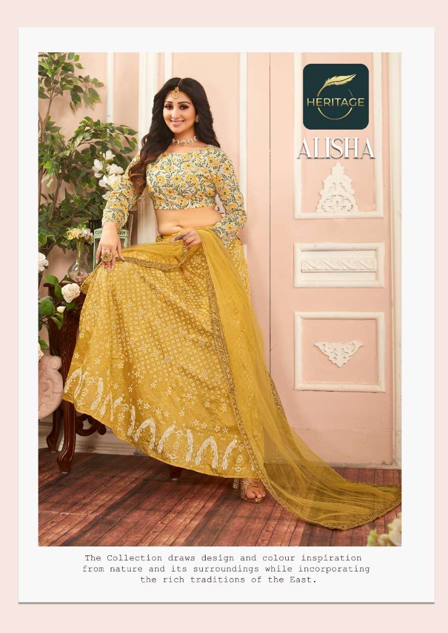 Heritage-Alisha-Printed-Silk-Crop-Top-Superb-Printed-Flared-Skirt-Chanderi-Dupatta-1005-C