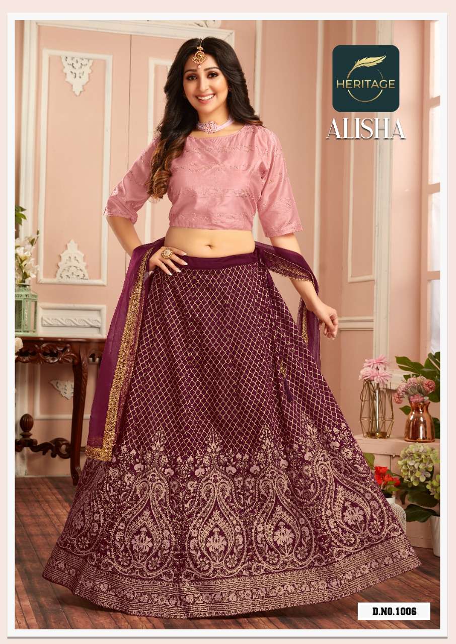 Heritage-Alisha-Printed-Silk-Crop-Top-Superb-Printed-Flared-Skirt-Chanderi-Dupatta-1006