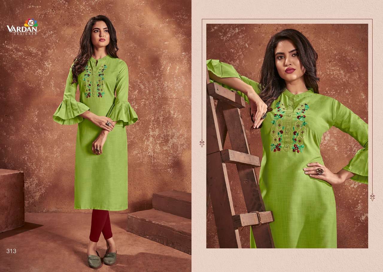 Pink Embroidery A-Line Kurta Set With Balloon Sleeves – M MarchLabel India