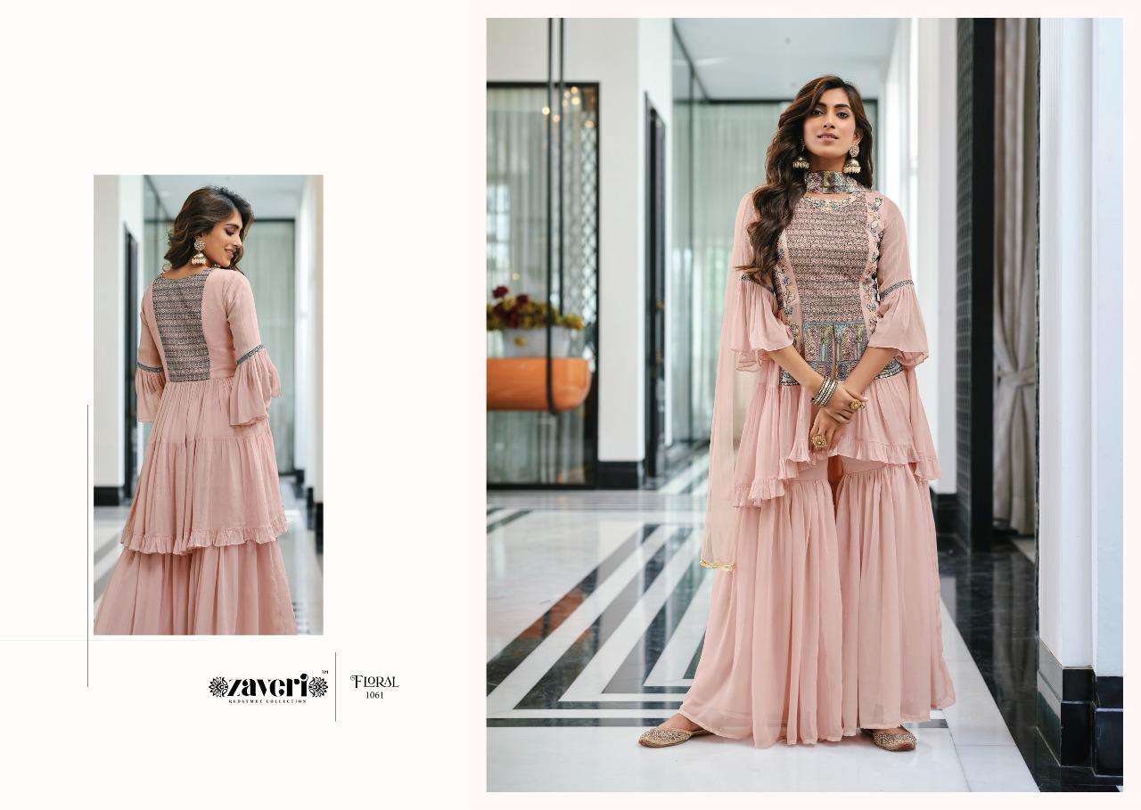 Zaveri-Floral-Georgette-Chinon-Embroidery-Work-Front-Back-Kurti-Palazzo-Heavy-Net-Dupatta-1061