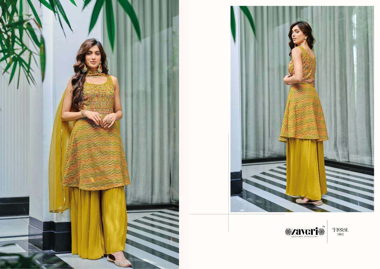Zaveri-Floral-Georgette-Chinon-Embroidery-Work-Front-Back-Kurti-Palazzo-Heavy-Net-Dupatta-1062