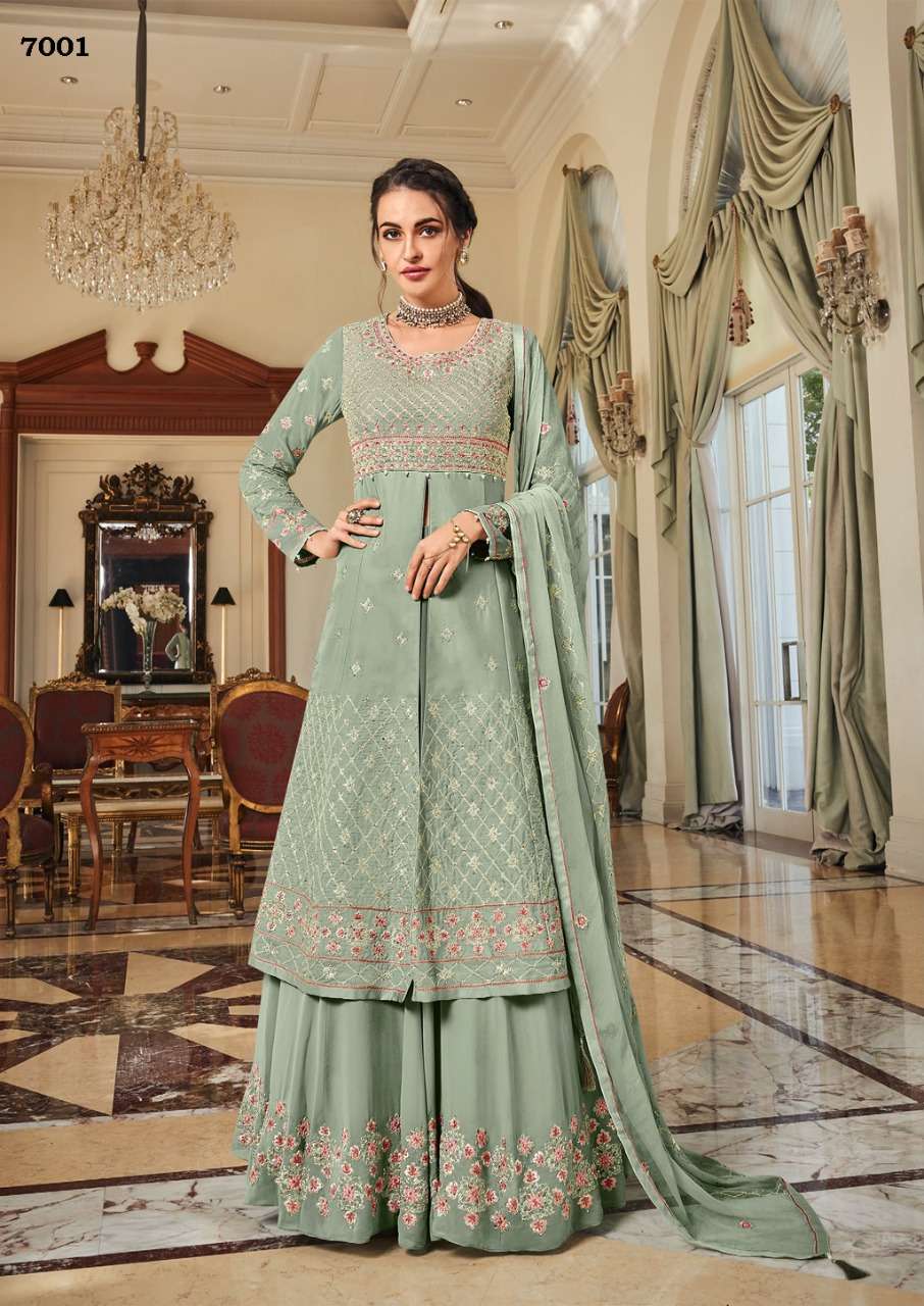 S3forever-Rashmi-Heavy-Fox-Georgette-Embroidery-Handwork-Kurti-Palazzo-Georgette-Embroidery-Work-Dupatta-7001