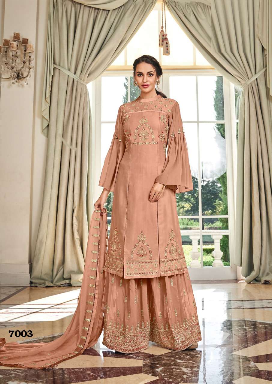 S3forever-Rashmi-Heavy-Fox-Georgette-Embroidery-Handwork-Kurti-Palazzo-Georgette-Embroidery-Work-Dupatta-7003