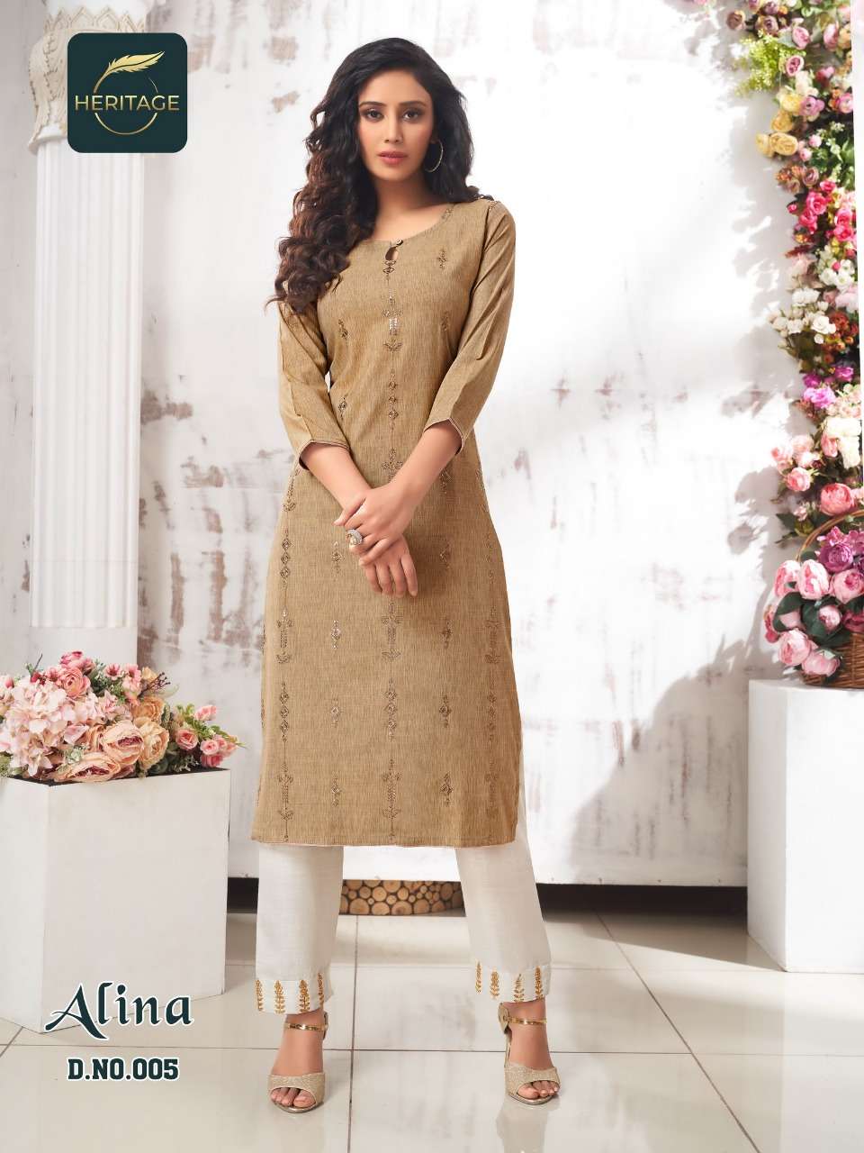 Heritage-alina-fabric-rayon-liquid-heavy-embroidery-work-printed-kurti-rayon-slub-designer-pant-005