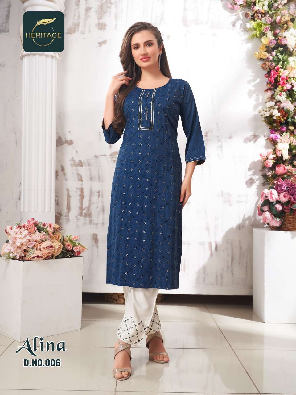 Heritage-alina-fabric-rayon-liquid-heavy-embroidery-work-printed-kurti-rayon-slub-designer-pant-006