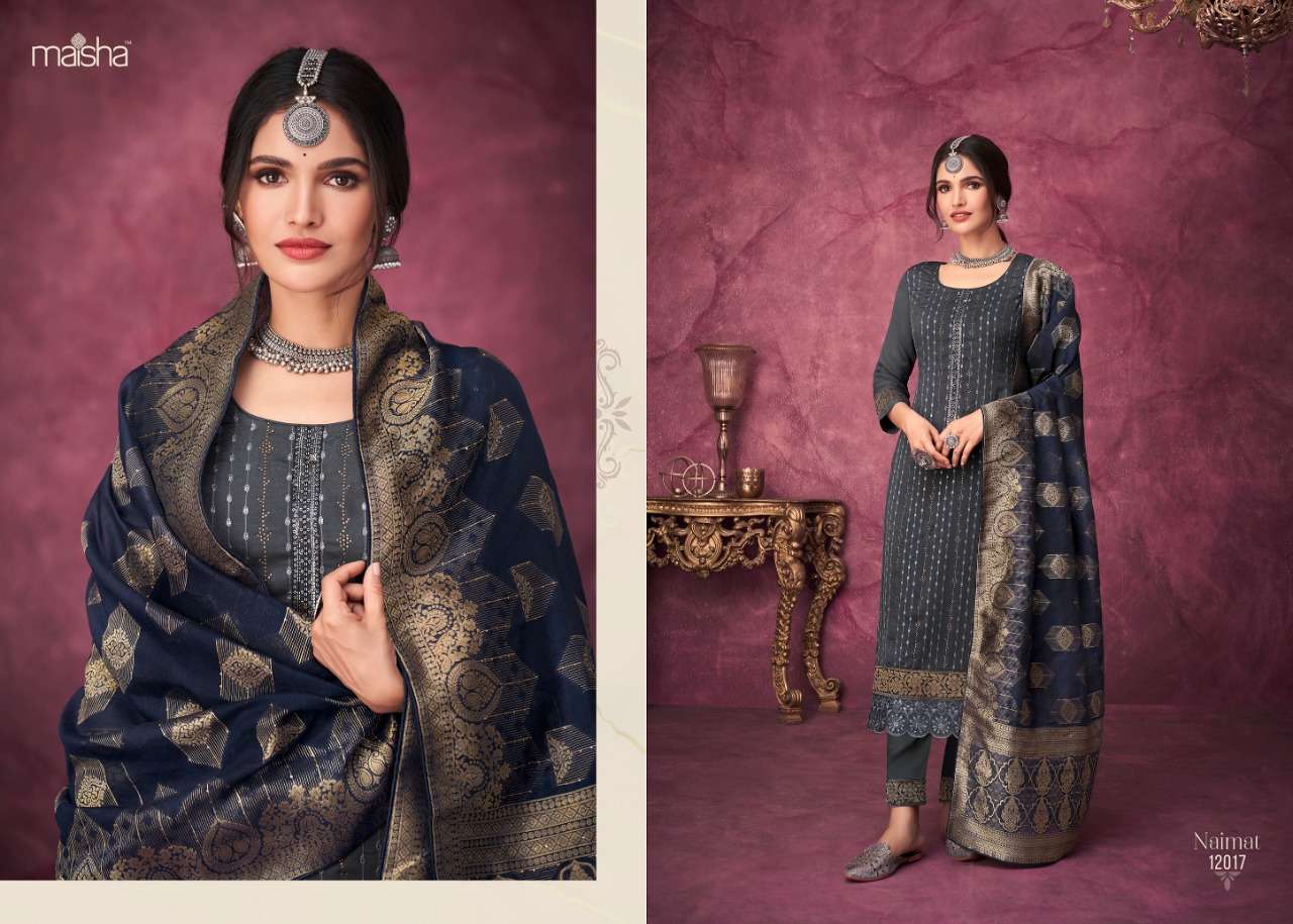 Maisha-naimat-fabric-chinon-sequences-embroidery-sarvoski-lases-work-kurti-pure-shantoon-with-payal-pant-organza-thread-work-decorated-dupatta-12017
