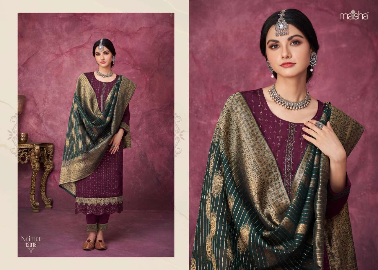 Maisha-naimat-fabric-chinon-sequences-embroidery-sarvoski-lases-work-kurti-pure-shantoon-with-payal-pant-organza-thread-work-decorated-dupatta-12018