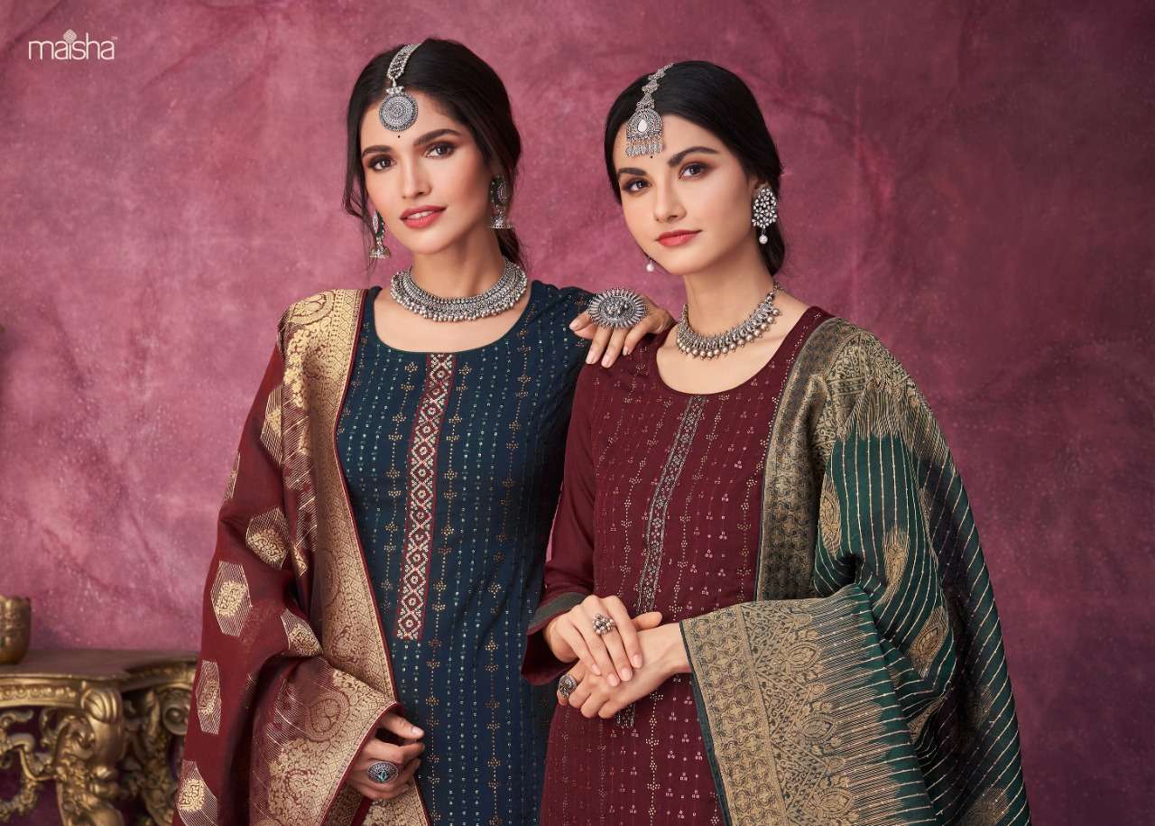 Maisha-naimat-fabric-chinon-sequences-embroidery-sarvoski-lases-work-kurti-pure-shantoon-with-payal-pant-organza-thread-work-decorated-dupatta-Poster2