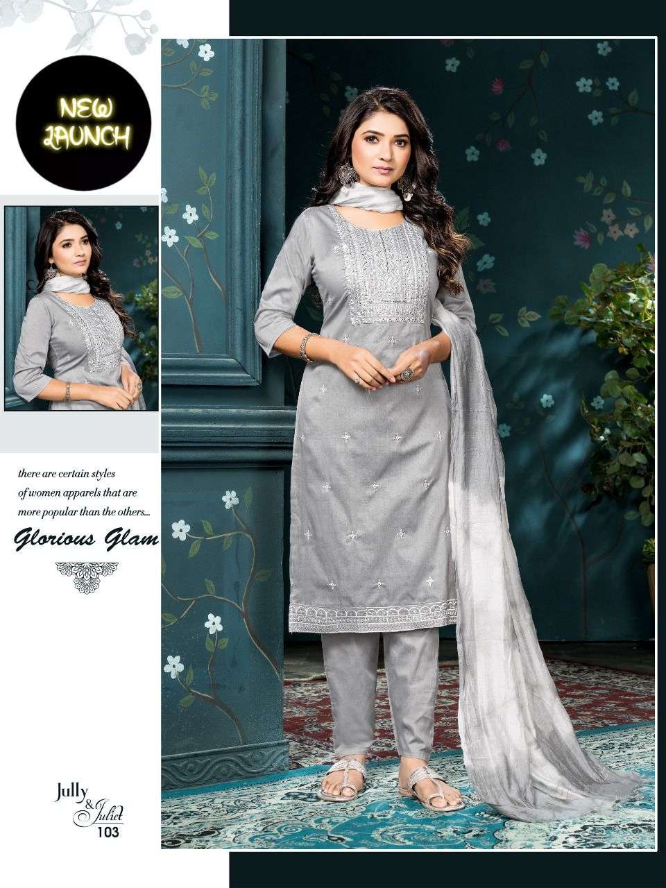 S3forever jully%20And%20Juliet fabric silk embroidery work white foil print kurti silk fabric fancy pant chiffon double dying dupatta 02 1 2022 10 15 16 21 51