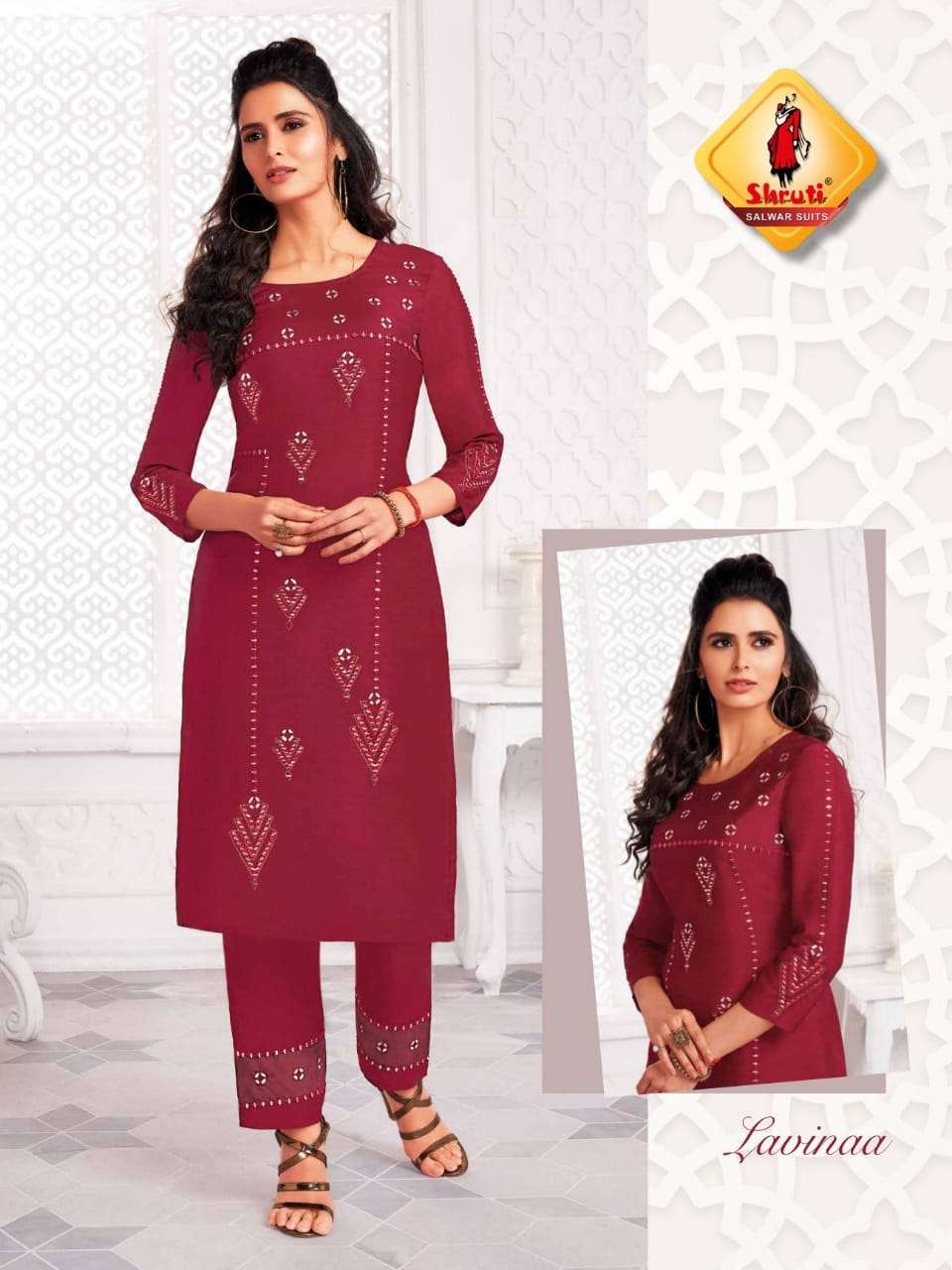 Shruti-Aaina-Viscose-Bambarg-Silk-Mirror-Thread-Handwork-Embroidery-Work-Kurti-Silk-Handwork-Pant-01