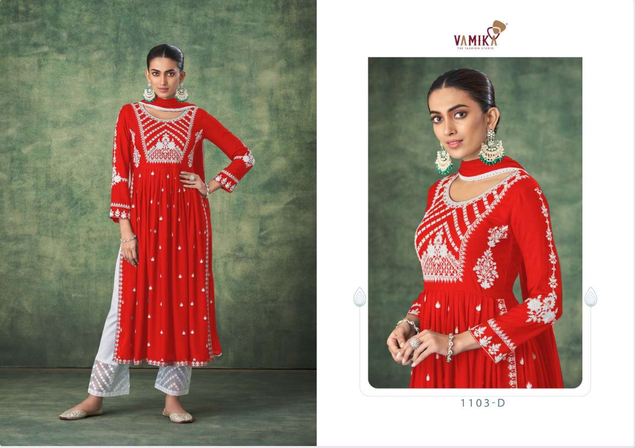 Vamika-aadhira-fabric-pure-rayon-viscose-embroidery-Work-long-kurti-cotton-lycra-tissu-net-work-pant-Nazmin-4side-border-gpu-less-dupatta-1103-D