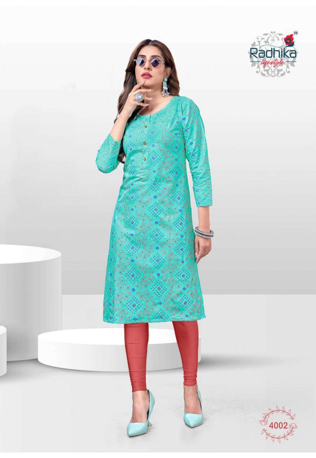 Brand Factory - Catalog Name: *Gangotri Unique Women Kurtis Vol 8* Fabric:  Kurti - Cotton, Palazzo - Cotton Sleeves: 3/4 Sleeves Are Included Size:  Kurti : M - 38 in, L -