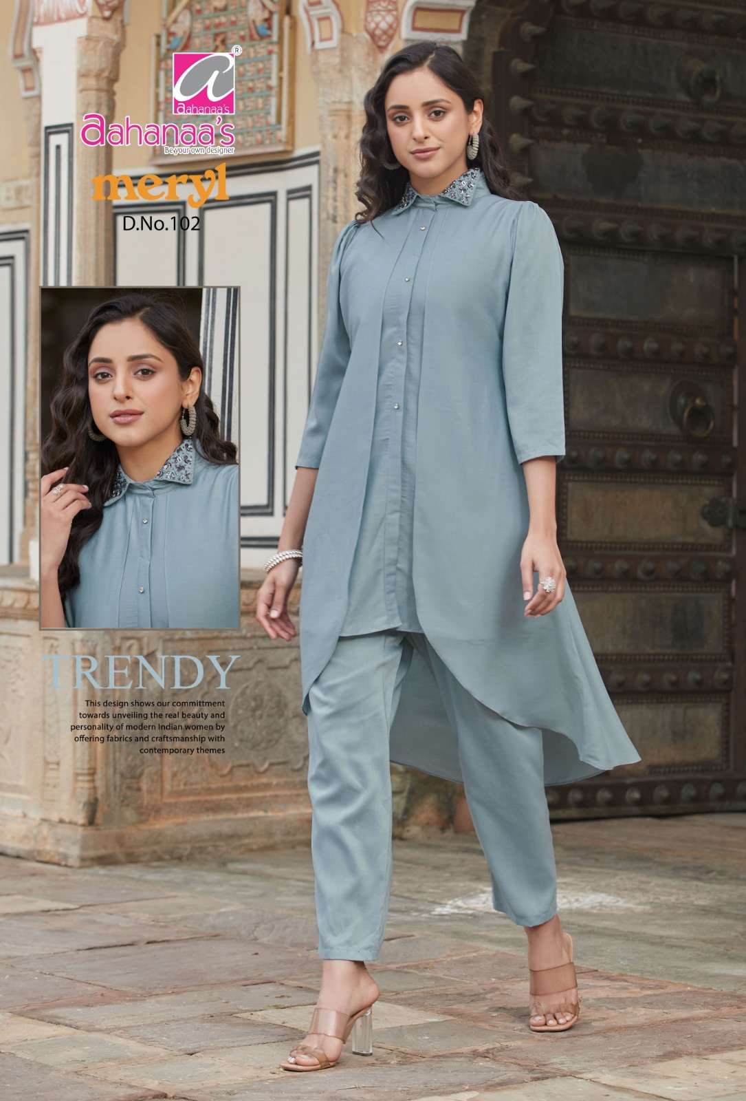 Beautiful Heavy Quality Georget Fabric Designer Festive Wear Kurti Plazo  And Duppta - India Trendy Stock