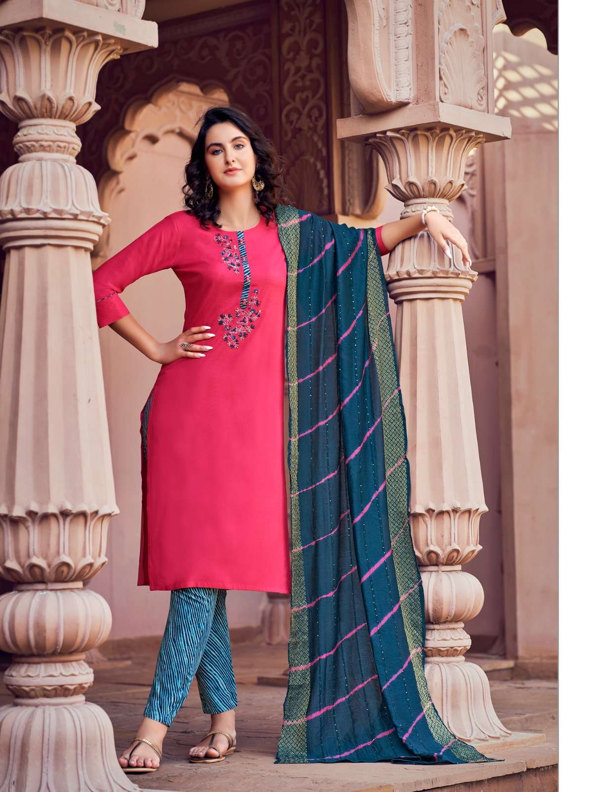 Riya Anokhi 2 Heavy Rayon Casual Wear Designer Kurti With Bottom Catalog