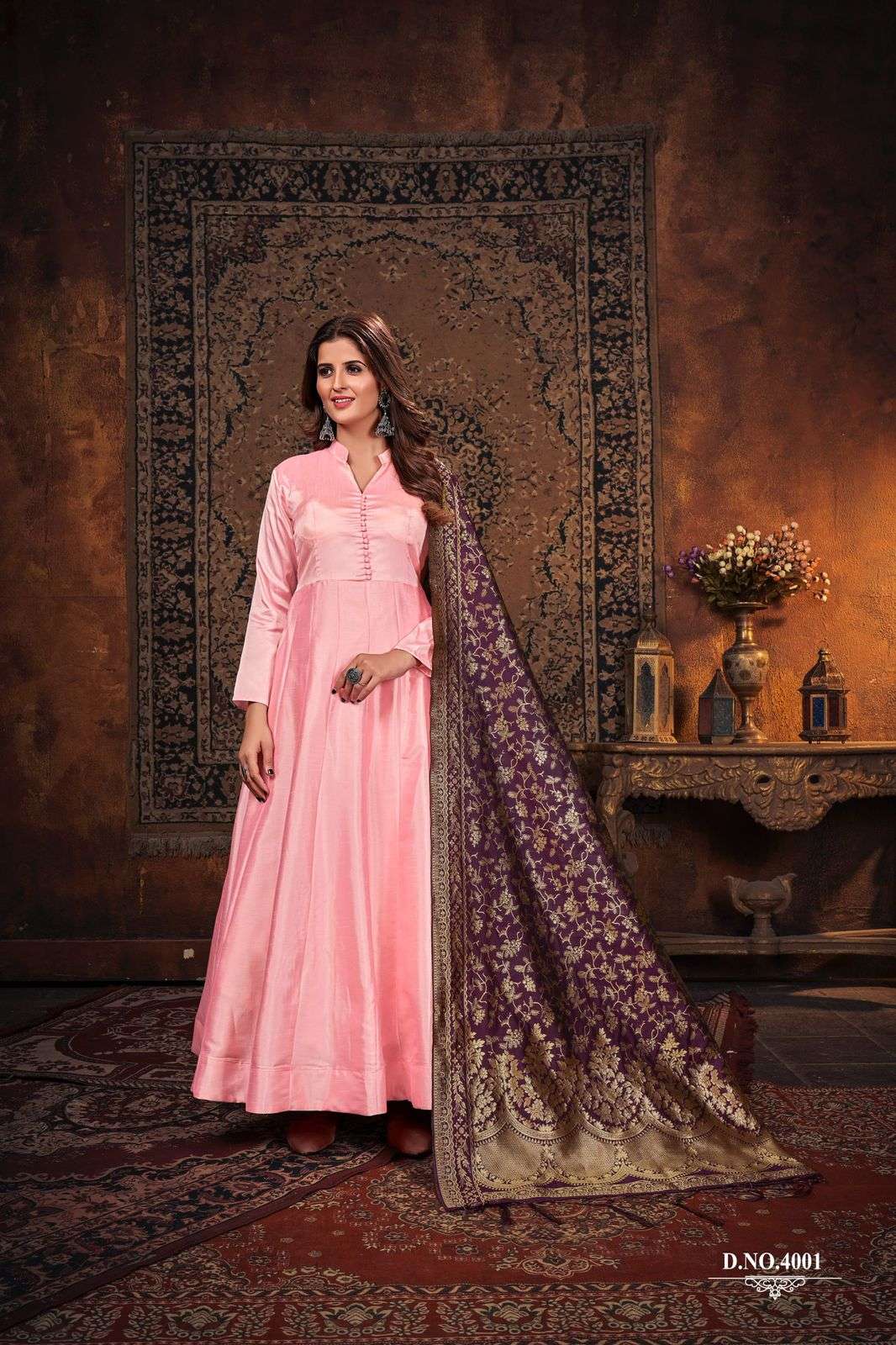 Silk material gown for women - Women - 1763955302