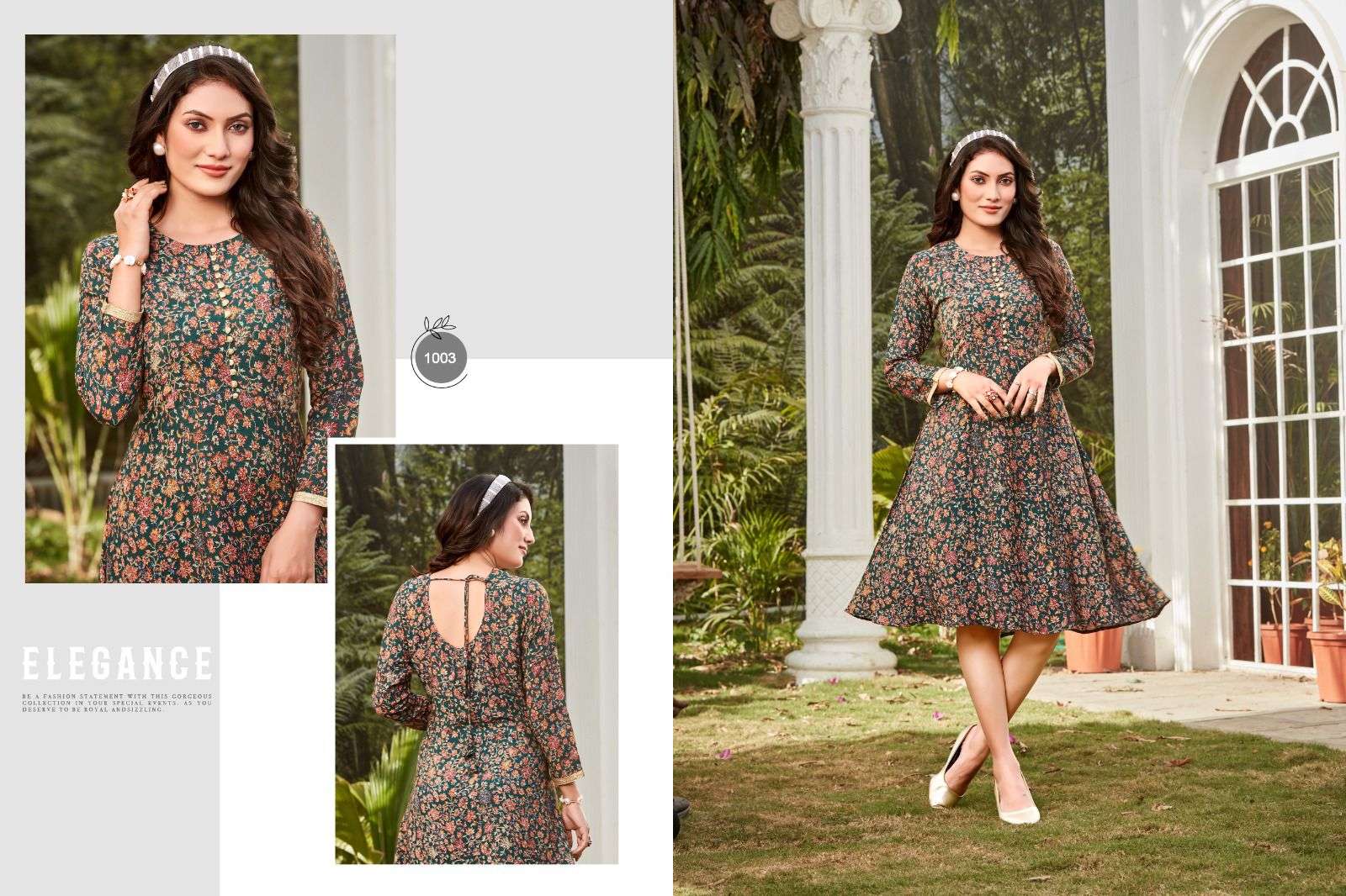 Indian Printed Stitched Long Dress Digital Anarkali Readymade Suit Gown  Designer | eBay